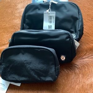 COMBO - Everywhere Belt Bag Black - Mini, Regular, Large